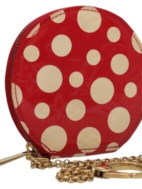 LOUIS VUITTON Vernis Dot Infinity Porte Monnaie Chapeau M91570 LV Auth BA1203